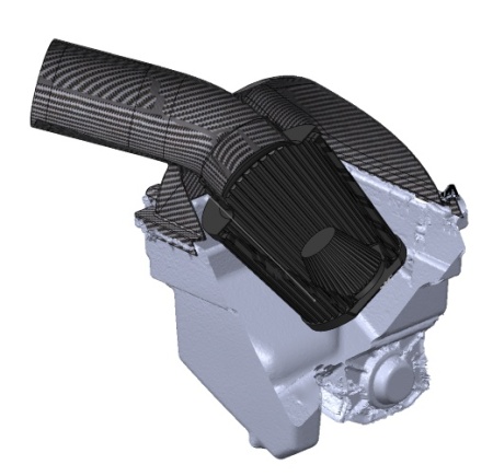 Airbox cassa filtro aria superiore Forge in carbonio Yaris GR - Img 5
