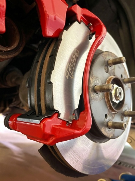Titanium-PRO Schermature in titanio pastiglie freno Honda Integra Type R DC2 (anteriori) - Img 3