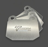 Titanium-PRO Schermature in titanio pastiglie freno LANCER EVO 5 6 7 8 9 (posteriori) - Img 3