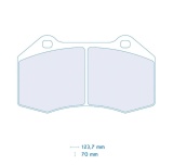 Titanium-PRO Schermature in titanio pastiglie freno Clio 3 RS (anteriori) - Img 5