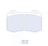 Pastiglie freno Carbone Lorraine (posteriori) Tesla Model S (Impianto BREMBO)