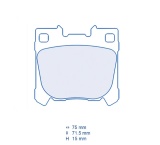 Pastiglie freno Carbone Lorraine (posteriori) Yaris GR