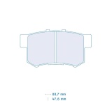 Pastiglie freno Carbone Lorraine (posteriori) Integra Type R DC2