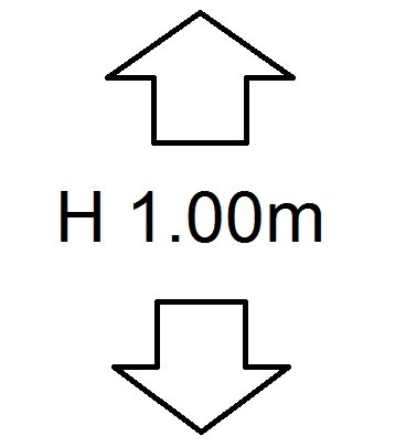 Perdele inaltime (H) 1.00m
