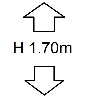 Perdele inaltime (H) 1.70m