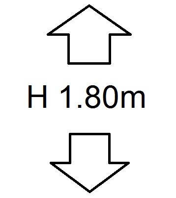 Perdele inaltime (H) 1.80m
