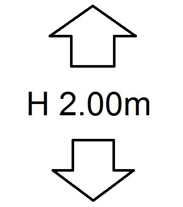 Perdele inaltime (H) 2.00m