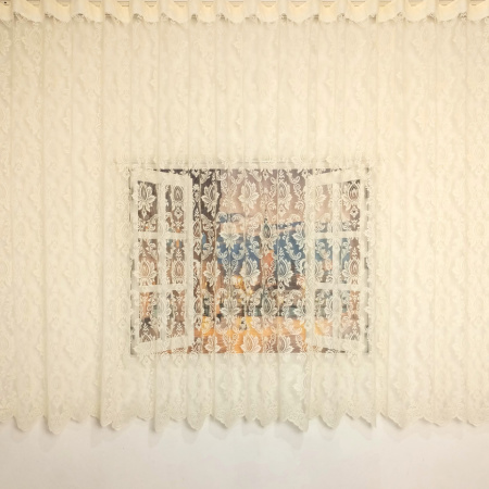 Perdea, model 04014, crem, H 1.80 - Img 2