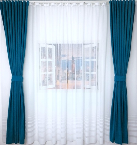 Set perdea + draperii, model 5112-41