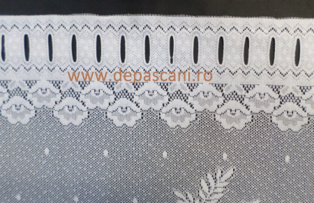 Perdea cu bolta 821730 2.15 ml / H 1.10 alb - Img 2