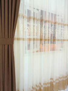 Perdea, model 05876K, crem, H 2.40