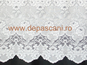 Perdea, model 5464, alb, H 1.50 - Img 3