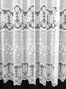 Perdea, model 60611, alb, H 2.40 - Img 3