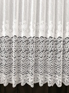 Perdea, model 51257, alb, H 2.20 - Img 3