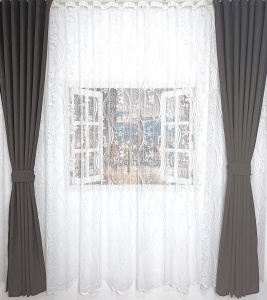 Set perdea + draperii, model 51305-33