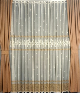 Perdea, model 05876K, crem, H 2.40