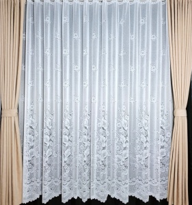 Perdea, model 75496, alb, H 240