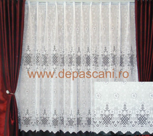 Perdea, model 51259, alb, H 2.00