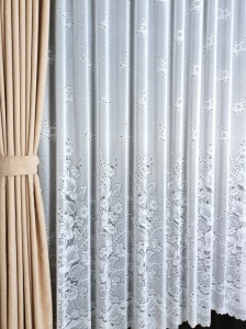 Perdea, model 75496, alb, H 240 - Img 2