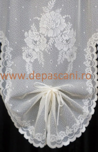 Perdea cu bolta 821730 2.15 ml / H 1.10 alb - Img 3