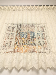 Perdea, model 04014, crem, H 1.80 - Img 3