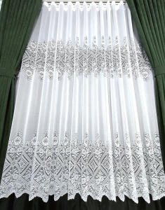 Perdea, model 75745, alb, H 240