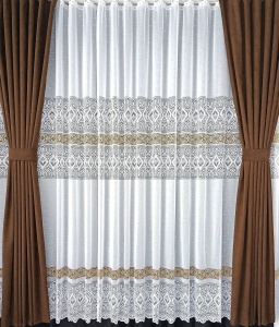 Set perdea + draperii, model 5011K-11