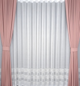 Set perdea + draperii, model 5915-18