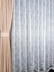 Perdea, model 75930, alb, H 240 - Img 2