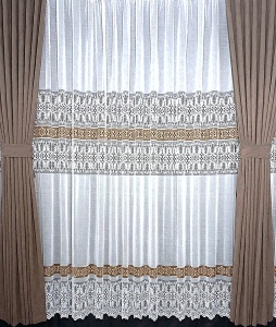 Perdea, model 5013K, alb, H 2.40 - Img 5