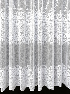 Perdea, model 51330, alb H 2.40 - Img 2