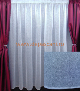 Perdea, model 60413, alb, H 3.00