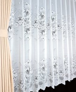 Perdea, model 75963, alb, H 180 - Img 5
