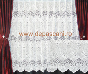 Perdea, model 5464, alb, H 1.50