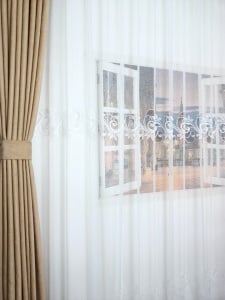 Perdea, model 75967, alb, H 240 - Img 8