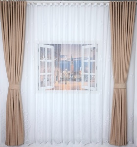 Set perdea + draperii, model 51099-03