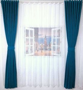 Set perdea + draperii, model 51099-41