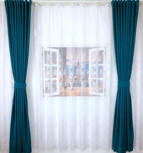 Set perdea + draperii, model 60493-41