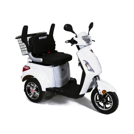 Triciclu Electric Rotakt Voyager Motor 1000W, Viteză 25 km/h Autonomie 49 km Baterie plumb-acid 60V 20Ah Greutate maximă 199kg, Fără permis