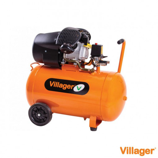 Compresor VILLAGER VAT VE 100 D, 100 L, 8 bar, 2200 W