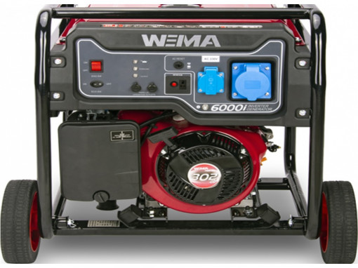 Generator curent Weima WM 6000i Inverter motor 5.5 CP 4 timpi putere maxima 5.5kVA 230V benzina rezervor 20 l functie ECO MODE