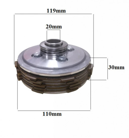 Ambreiaj motocultor benzina 9 Cp - 18 Cp