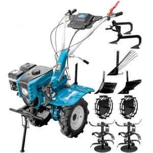 Motocultor Dakard Hs 1000B New 8 Cp Benzina+Roti Metalice+Plug Arat+Prasitoare+Rarita Fixa+Plug Cartofi