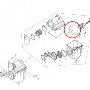 Burete filtru aer ATV CF Moto 500cc (0180-1120A0) - Img 2