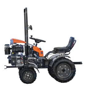 Minitractor Ride-On 4x4 R1200, Evotools PLUS, Motor Diesel KAMA, Pornire Electrica 12 CP, Freze si roti metalice incluse - Img 4