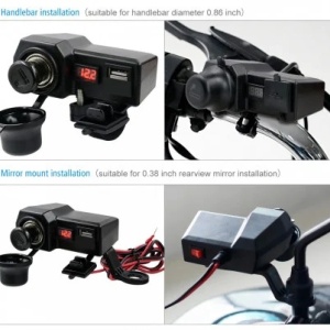 Priza alimentare Moto / Atv 12V + USB 5V - Img 4