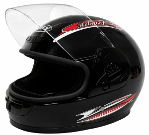 Casca scuter Full Face Safe (neagra) - Img 3