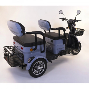 Triciclu electric Kamarad, 1400W, baterie 60V20Ah, autonomie 50-70KM, 25 Km/h, Fara permis