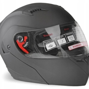Casca moto modulabila neagra "L"