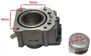 Set motor 4T 200cc ATV Viper (racire apa) - Img 2